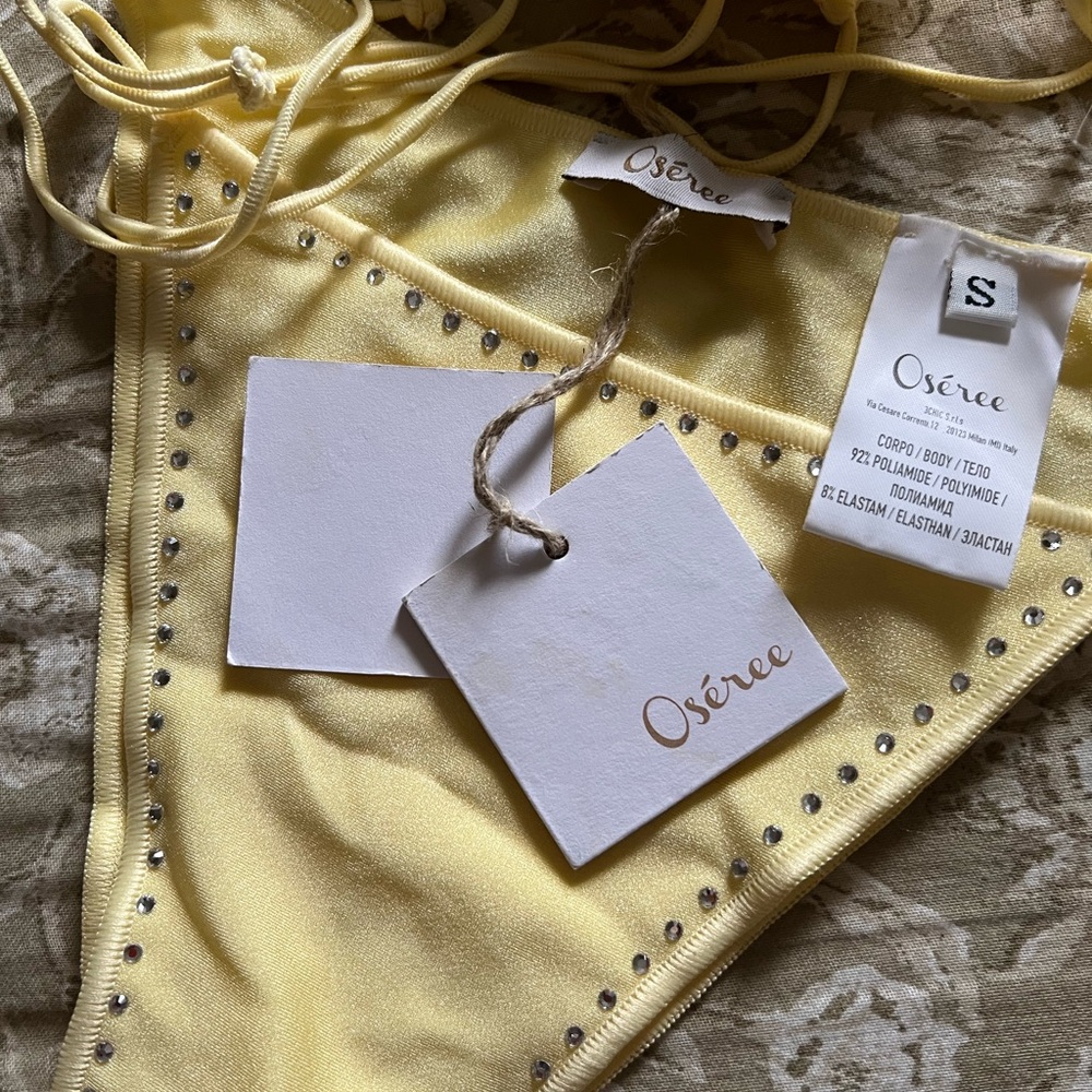 NWT Oseree Light Yellow Bikini Set - Picture 8 of 8